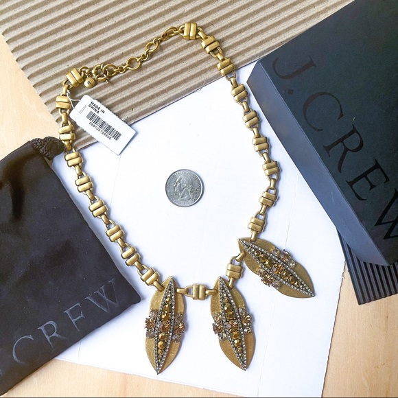 J.CREW Bejeweled and Gold Statement Necklace - Picture 2 of 4